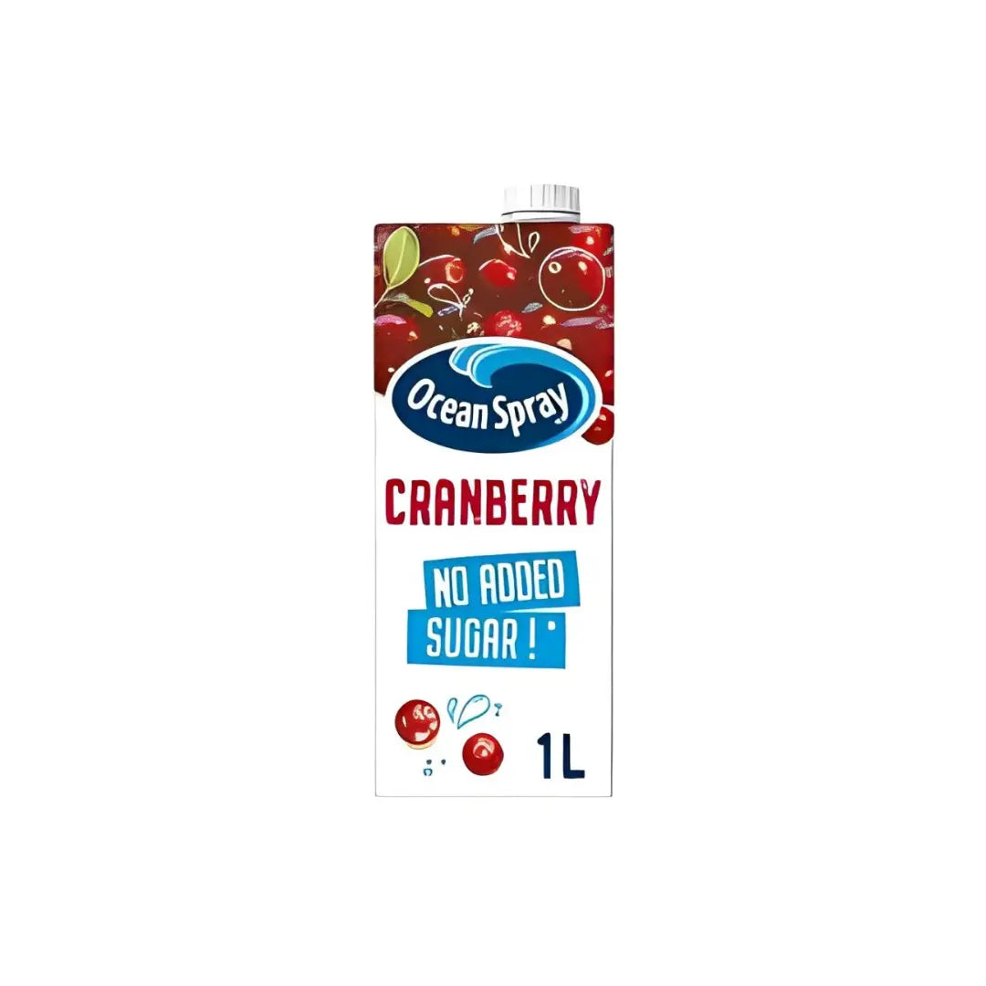 Ocean Spray Sugar-Free Cranberry Juice 1L (No Added Sugar) – Healthy, Refreshing, and Natural