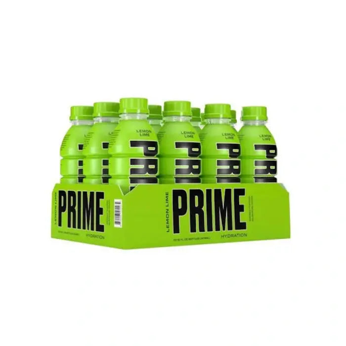 Prime Drink Lemon Lime – Hydration Beverage (500ml x Pack of 12)