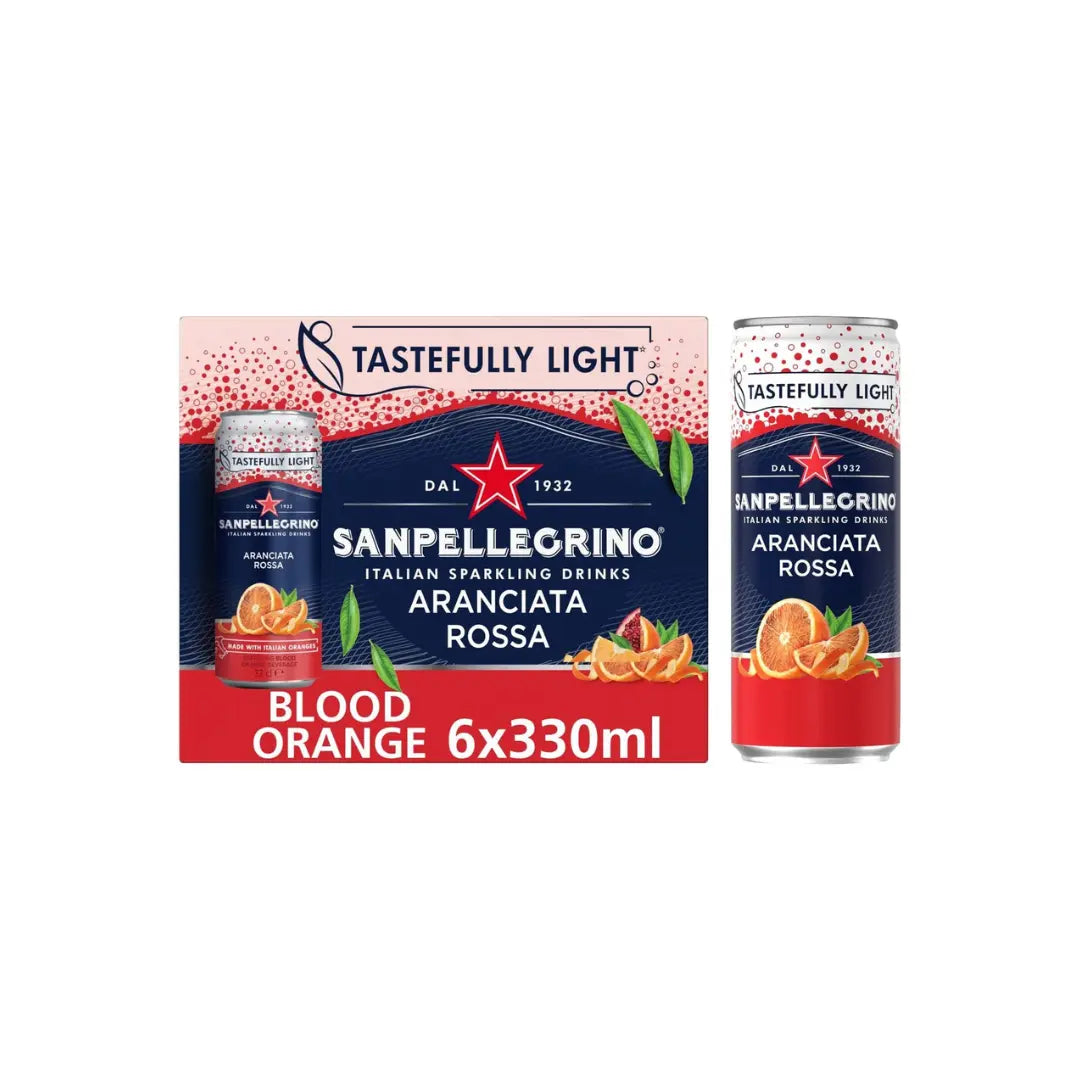 San Pellegrino, Aranciata Rossa Blood Orange 330ml ( pack of 6)