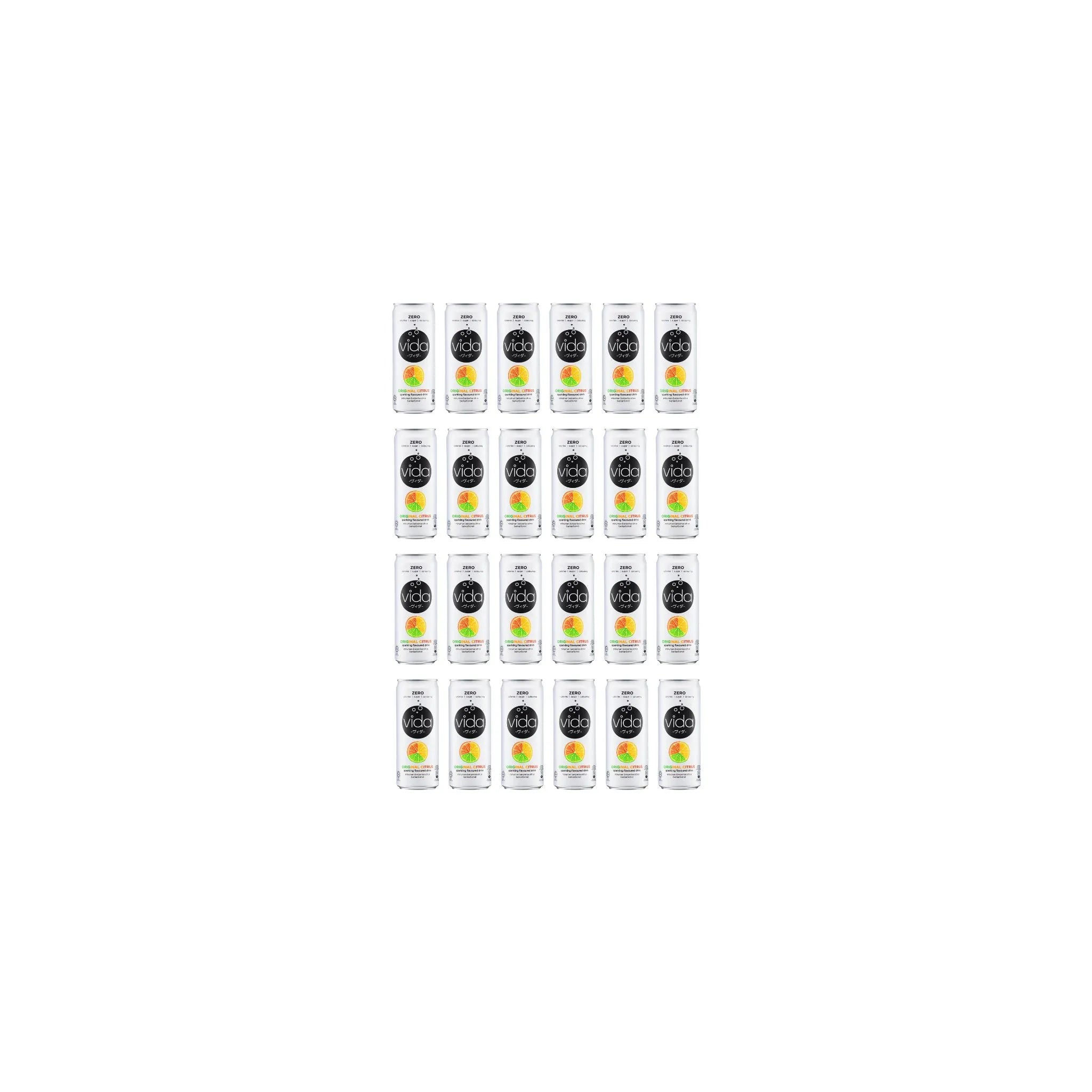 VIDA ZERO Diet Drink | Sugar Free Flavored Drink 325ml (Pack of 24)